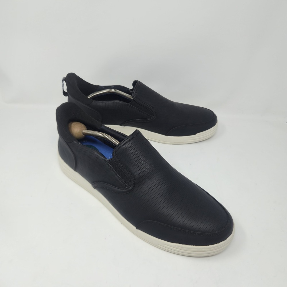 Nunn Bush KORE City Walk EZ Moc Toe Slip On Sneaker Black Mens 10.5M 85118-009